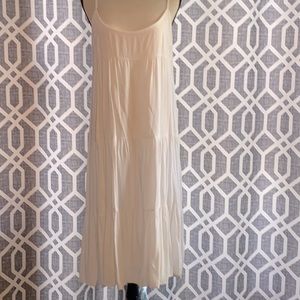 NWOT 12th Heart White Button Back Sundress. Sz L